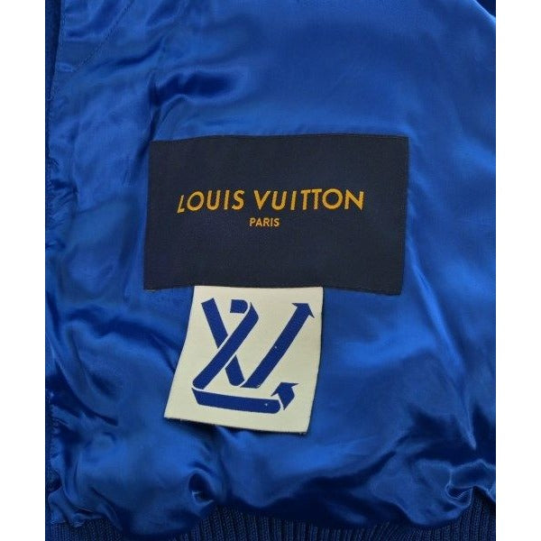 Louis Vuitton Jacket Wool Leather Blue White — view 3