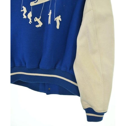 Louis Vuitton Jacket Wool Leather Blue White — view 8