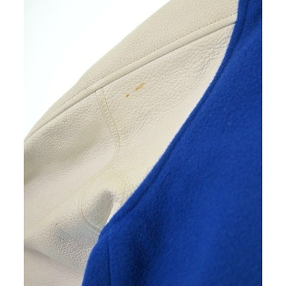 Louis Vuitton Jacket Wool Leather Blue White — view 9