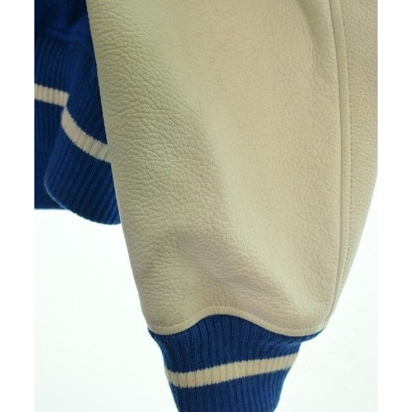 Louis Vuitton Jacket Wool Leather Blue White — view 10