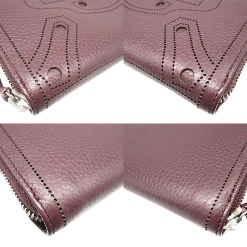 Balenciaga Blackout 443521 Leather Brown Round Zipper Long Wallet 1308 Balenciag