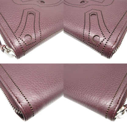 Balenciaga Blackout 443521 Leather Brown Round Zipper Long Wallet 1308 Balenciag