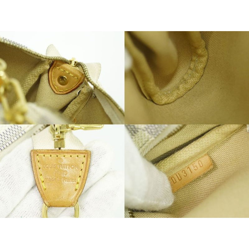 Louis Vuitton Eva Damier Azur 2-Way Shoulder Bag Handbag White — view 9