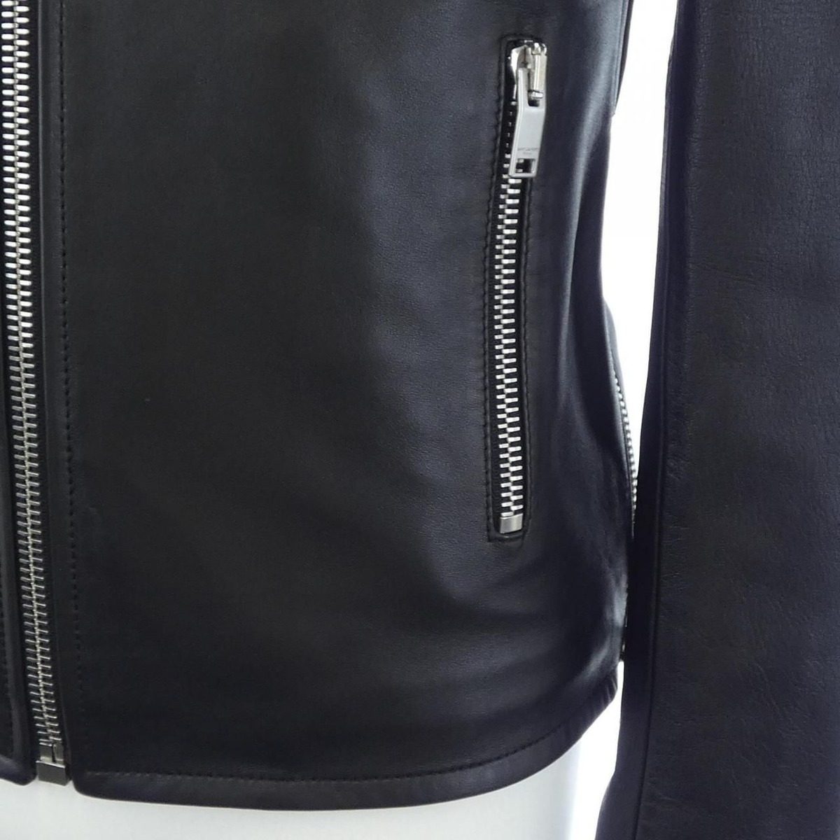 Saint Laurent Leather Rider's Jacket — view 7