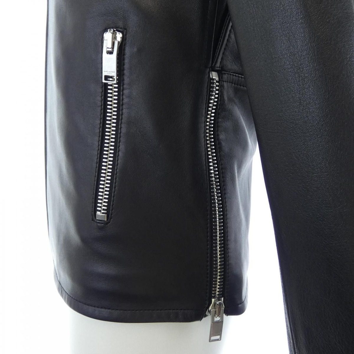 Saint Laurent Leather Rider's Jacket — view 8