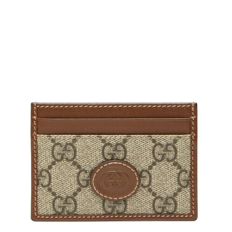 Gucci GG Supreme Beige Brown Leather