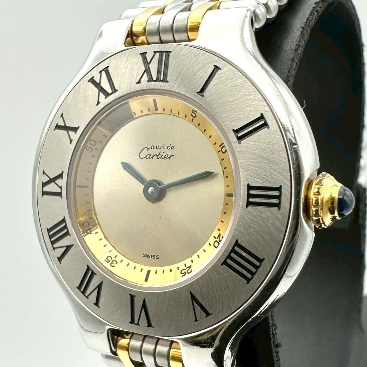 Cartier Must 21 SM Watch Quartz SS Silver Vintage