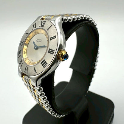 Cartier Must 21 SM Watch Quartz SS Silver Vintage — view 2