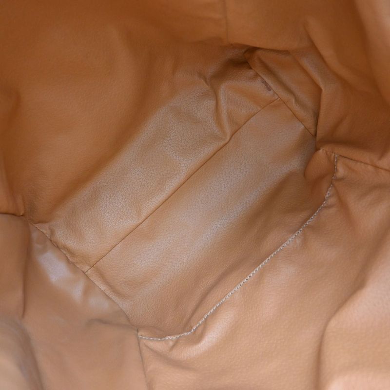 Celine Tote Macadam Shoulder Bag Beige Leather 33ka787