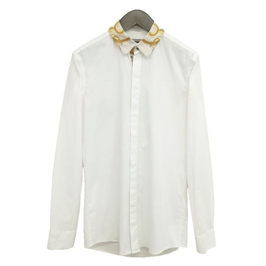 Fendi Fender Che Contrast Dress Shirt Akea 38 White