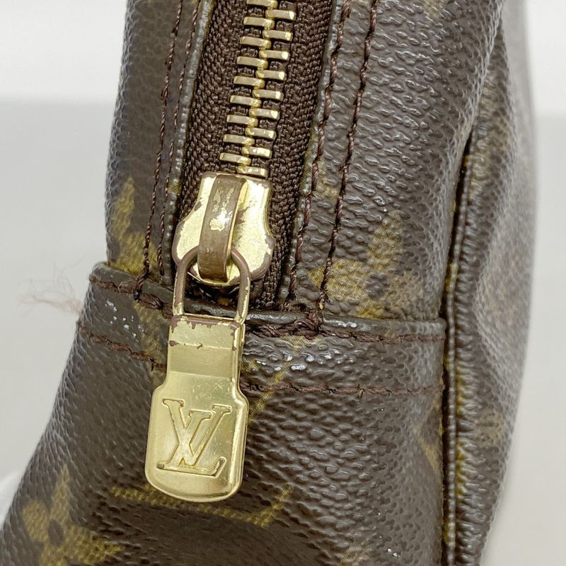 Louis Vuitton Pouch Monogram Trousse Toilette 28 M47522 Brown Women's