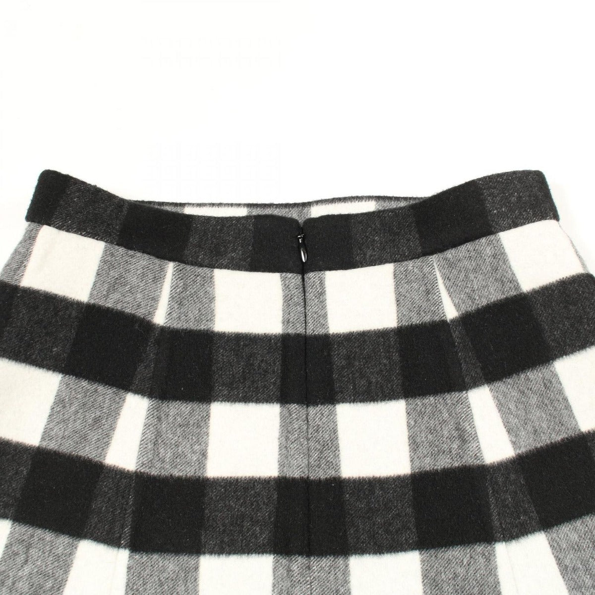 Louis Vuitton Skirt Checkered Black White Wool Cashmere — view 5