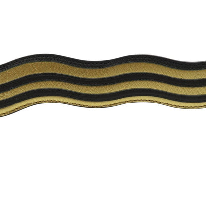Fendi Strap You Leather Gold Black Shoulder Strap 0501 Fendi