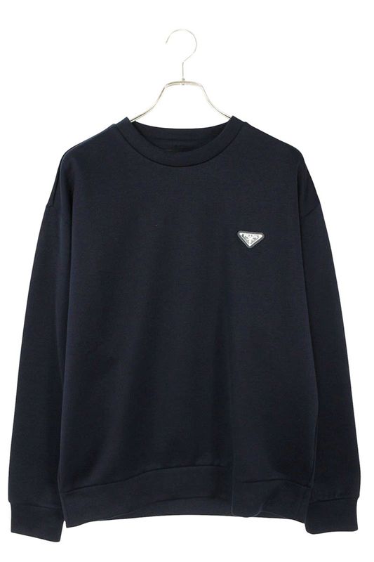 Prada Ujl90b Triangle Plate Sweatshirt Men's L