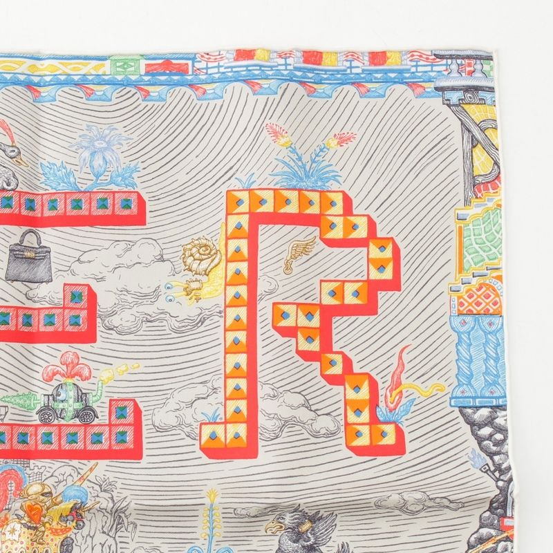 Hermes Silk Super SILK Quest Super Silk Quest Scarf Multicolor