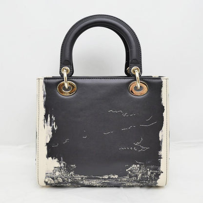 Lady dior Handbag Shoulder - Eiffel Tower 2024 Fall Collection Black