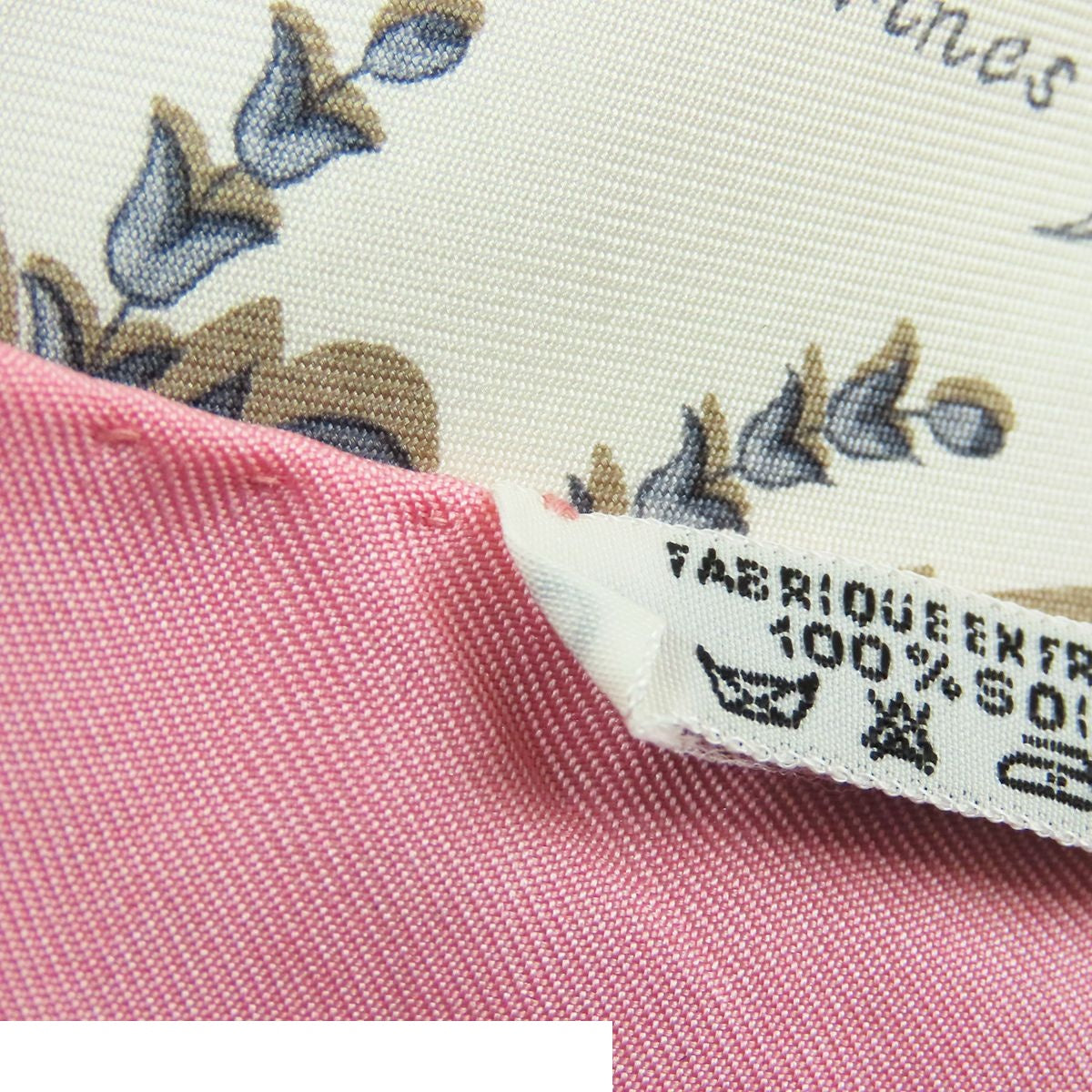 Hermes Carre 90 Courbettes et Cabrioles Silk Scarf Pink White Multicolor — view 7