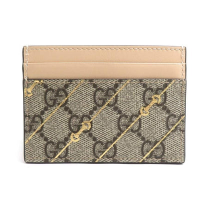 Gucci Card Case Leather Canvas