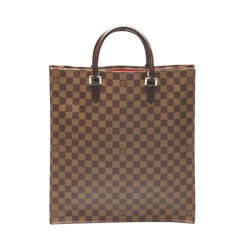 Louis Vuitton N51140 Damier Tote Bag Sac Plastic Handbag Louis Vuitton Ebène