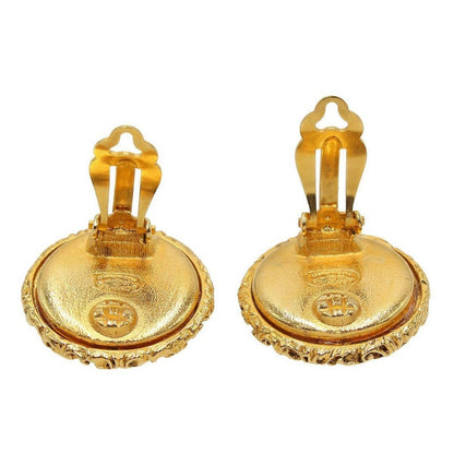 Chanel Coco Mark Round Earrings — view 6