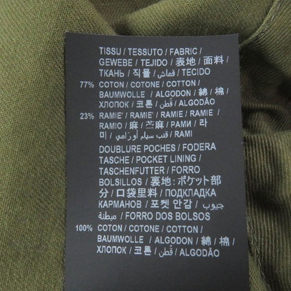 Saint Laurent Paris 632467 Cotton Linen Toggle Button Military Duffle Coat