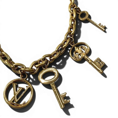 Louis Vuitton Bijou Sac Key Chain Charm Gold Metal Key Holder — view 3