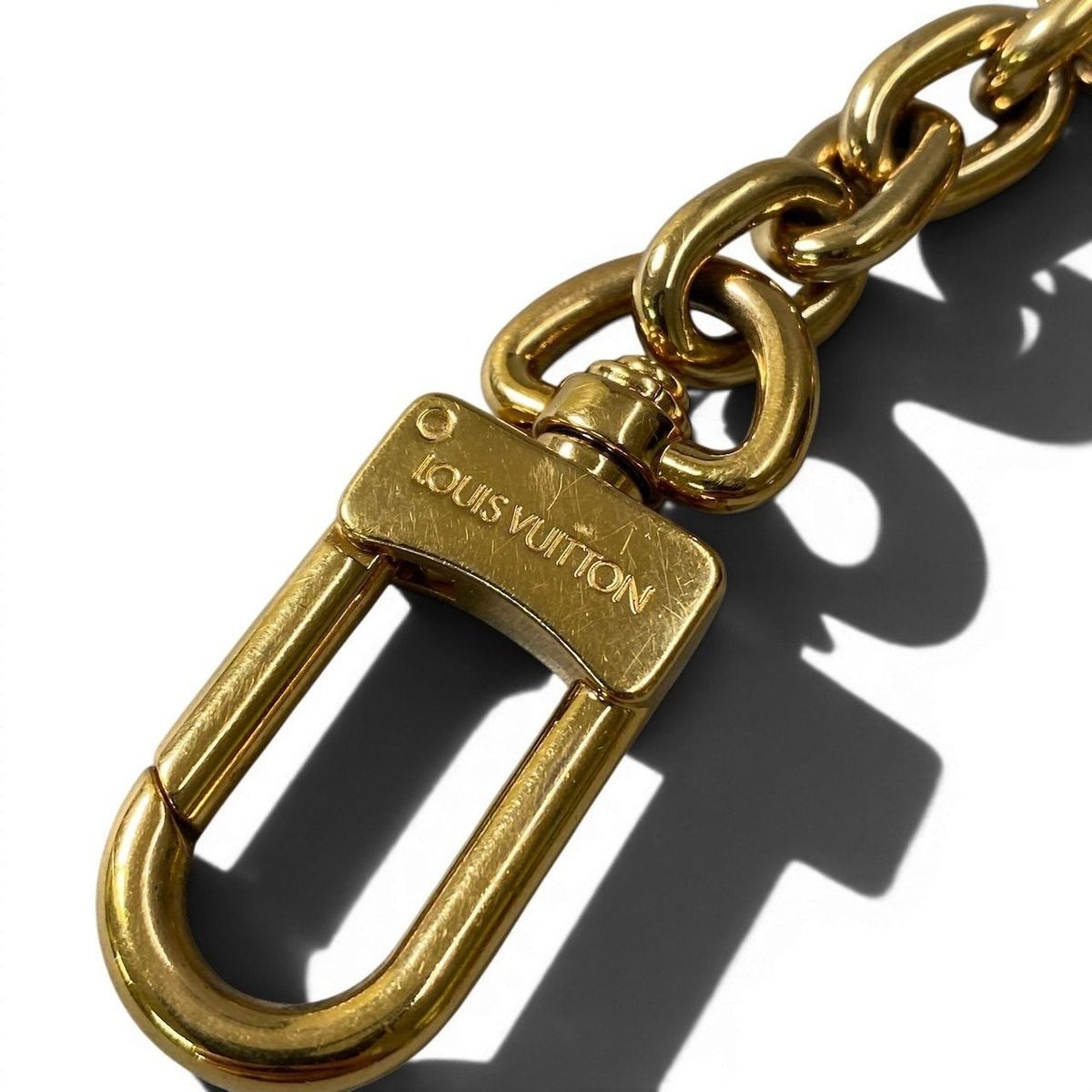 Louis Vuitton Bijou Sac Key Chain Charm Gold Metal Key Holder — view 4