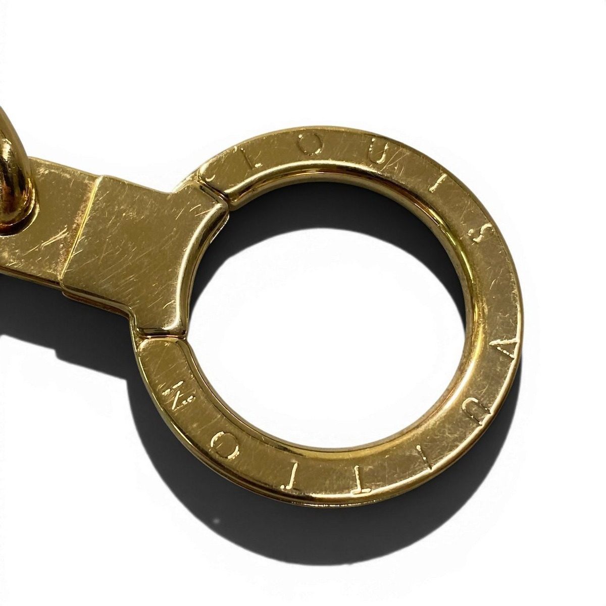 Louis Vuitton Bijou Sac Key Chain Charm Gold Metal Key Holder — view 5