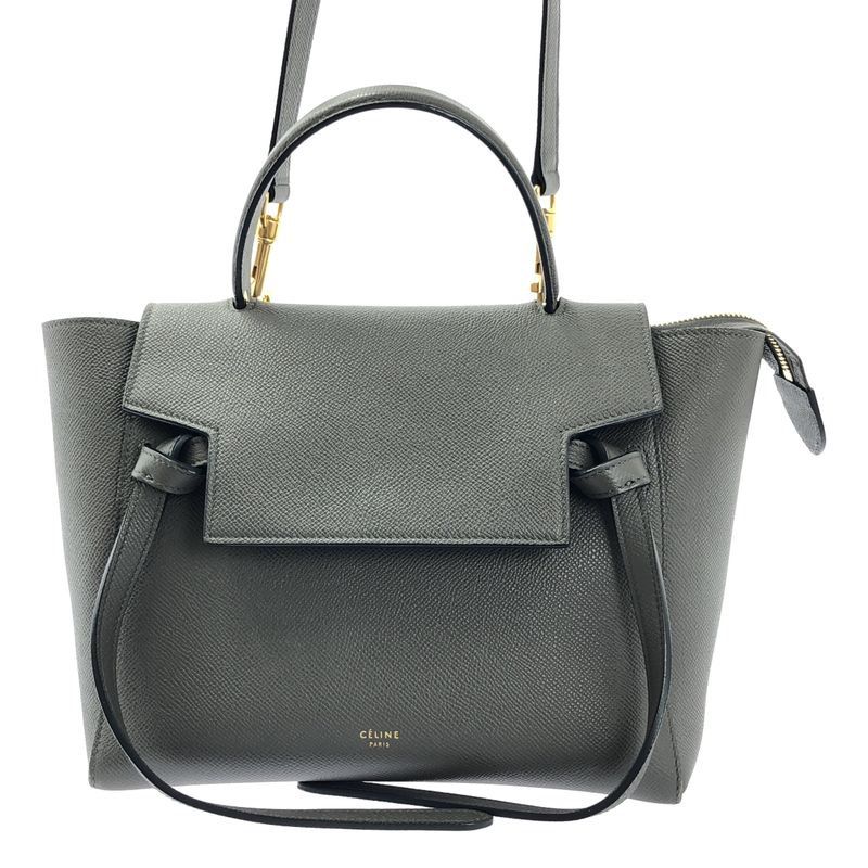 Celine - Micro BELT BAG 2way Shoulder Micro Belt Handbag - Gray - Women