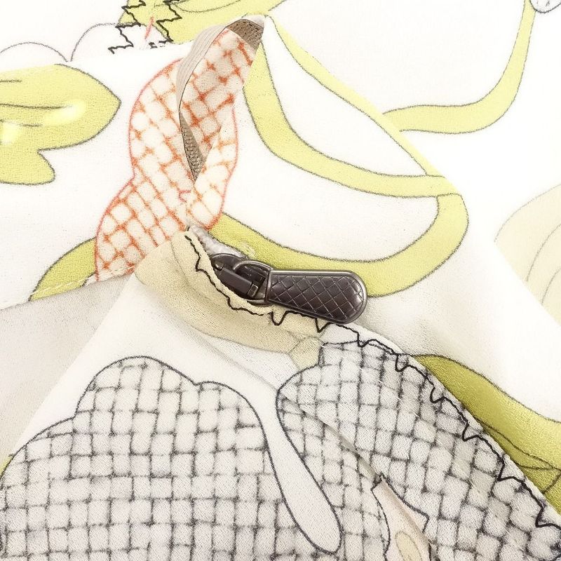 Bottega Veneta Floral Skirt Knee-Length Stitched Reconstructed Docked Bottoms