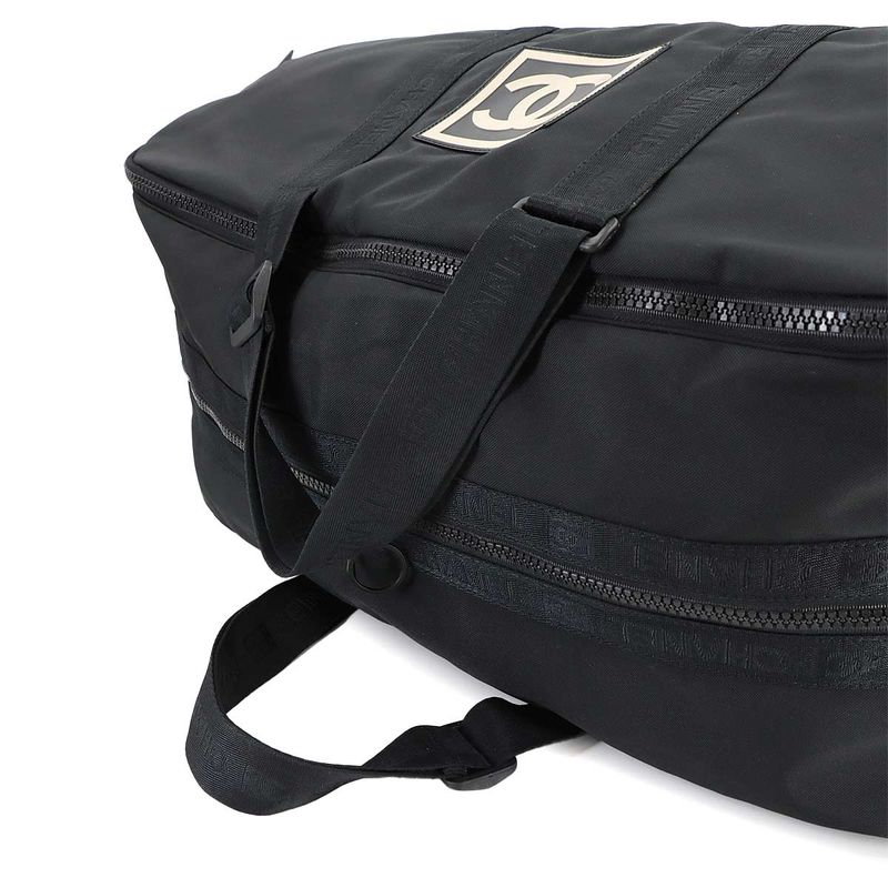 Chanel Sport Line Boston Bag Nylon Black A19977 Vintage Boston Bag 90295348