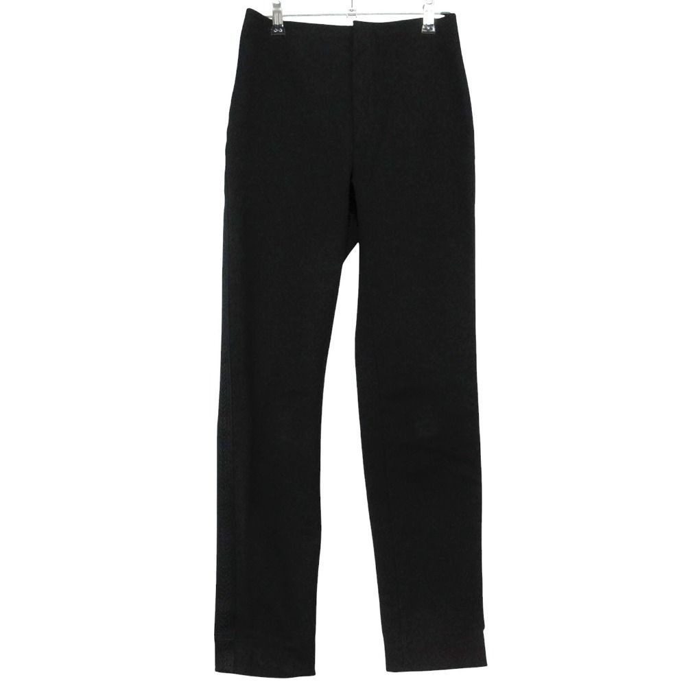 Dior Pants Stretch Braid Side Line 38 S Black
