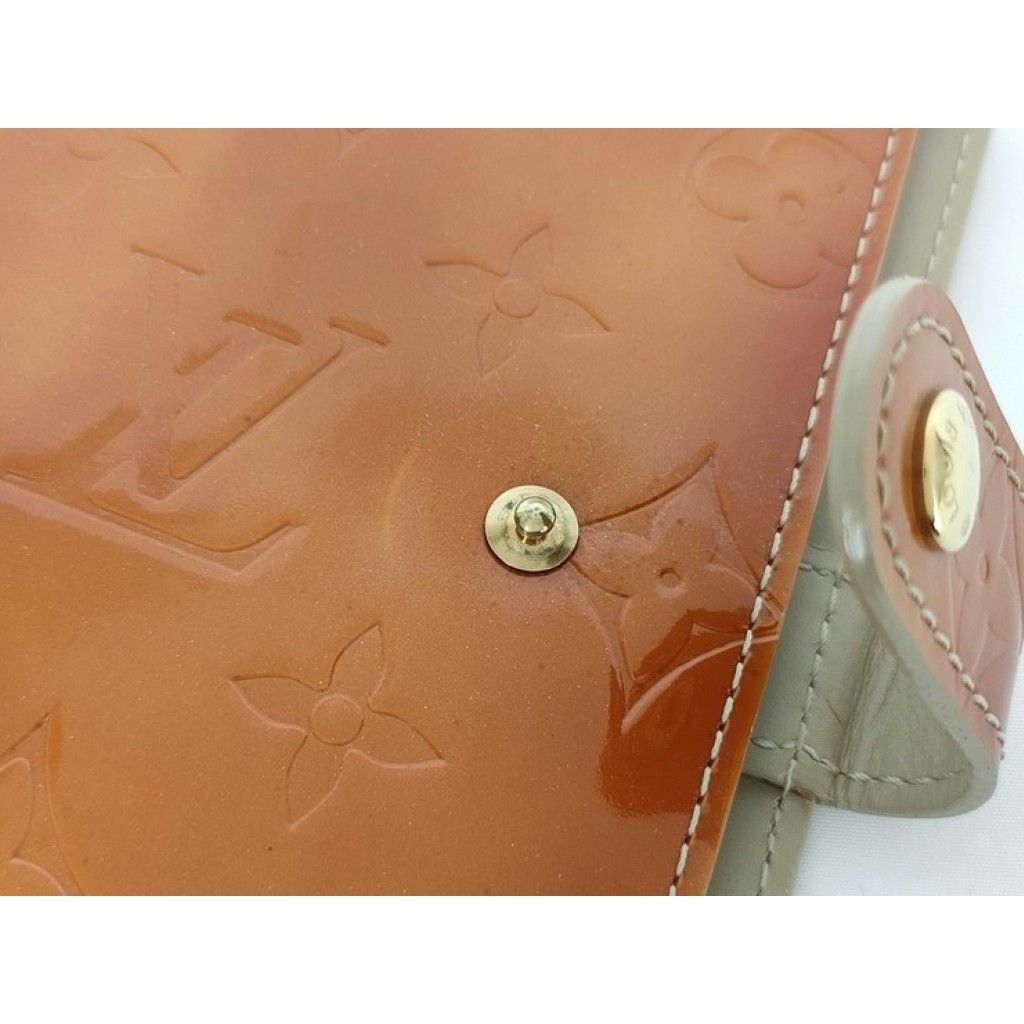 Louis Vuitton Notebook Cover Agenda PM Yellow Monogram Vernis System 6 Holes — view 10