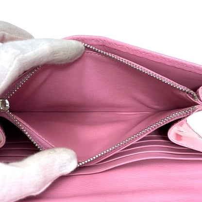 Loewe Folding Long Wallet With Pink Repeat Anagram 107.55f11