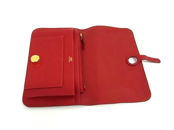 Hermes Dogon GM Togo Fold Long Wallet Card Holder Ladies Svhardware □C