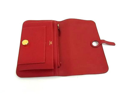 Hermes Dogon GM Togo Fold Long Wallet Card Holder Ladies Svhardware □C