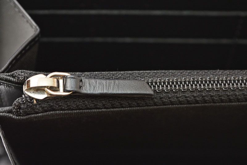 Chanel Wallet Chanel Long Wallet Round Zipper Caviar Skin Black Silver A50071