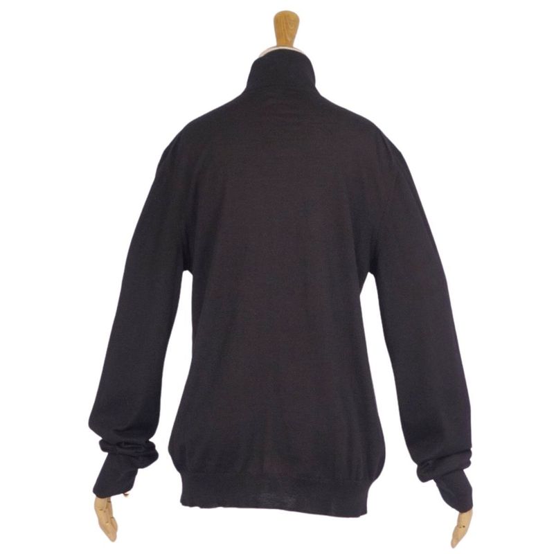 Hermes Knit Sweater High Neck Cashmere Silk Tote