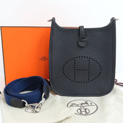 Hermes Evelyne T PM Cavern Blue Sapphire Taurillon Clemence Svhardware