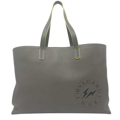Bvlgari Fragment Collaboration Tote Bag Gray Neon Yellow Storage