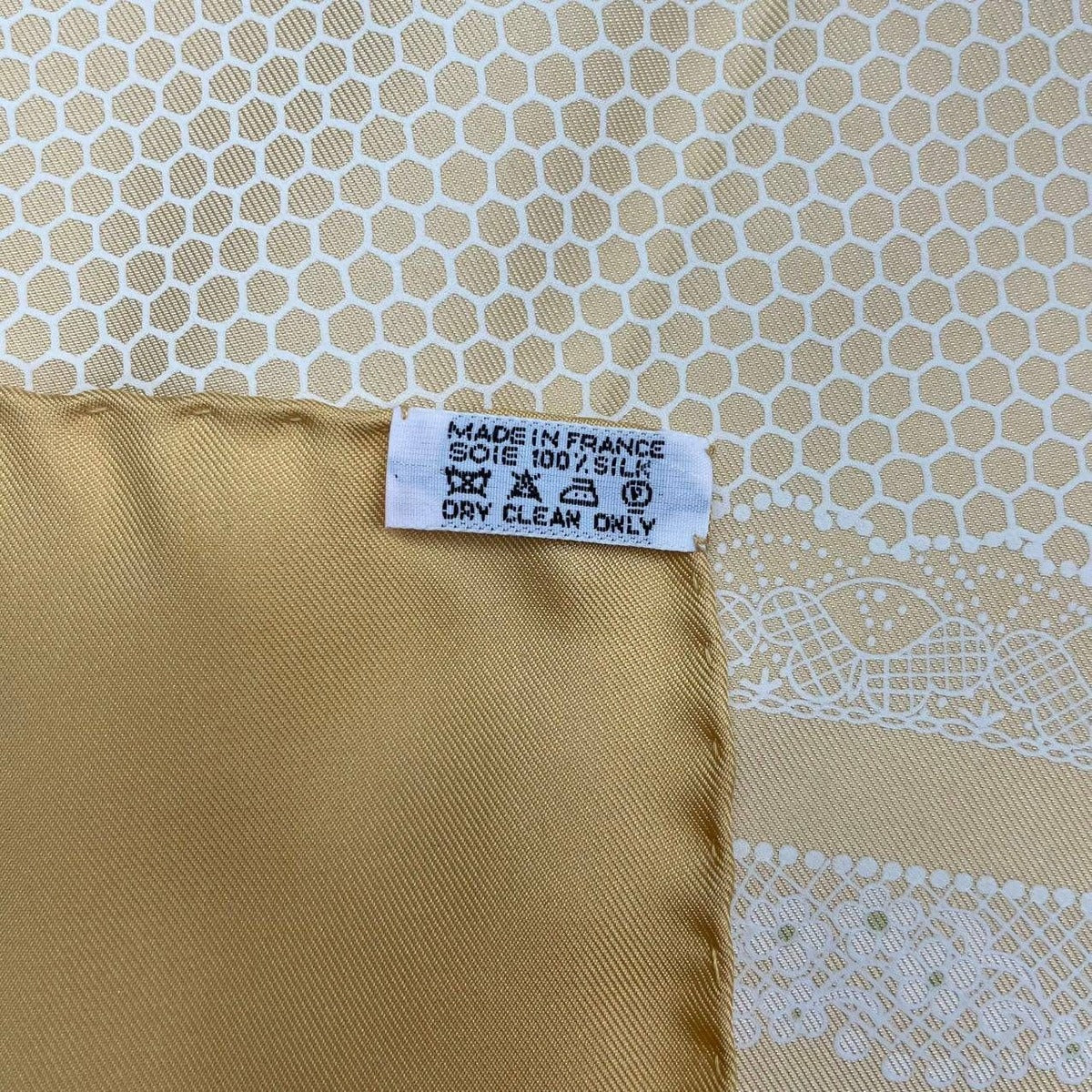 Hermes Carre 90 Doigts de Fee Fairy Finger Scarf Silk Gold — view 8