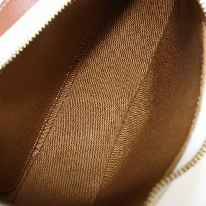 Celine One Shoulder Bag Triomphe Canvas Scuff Deuce