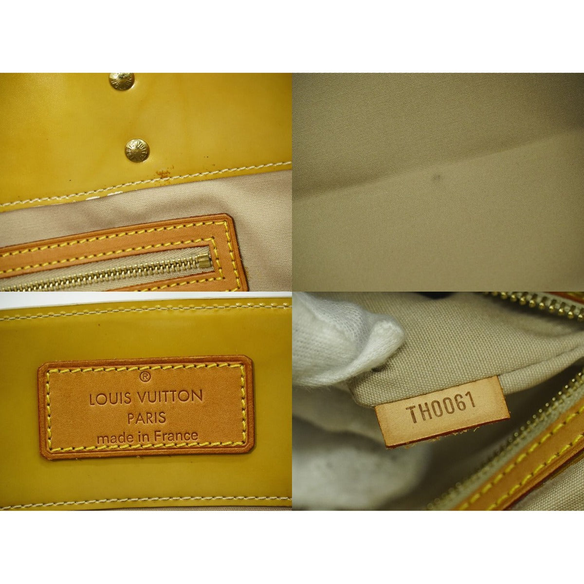 Louis Vuitton LV Reed GM Vernis Leather Tote Beige — view 9