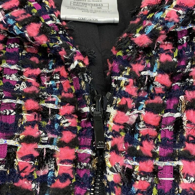 Chanel Skirt Suit Size 36 S Ladies P47135/p47023 Pink X Black X Multi Long