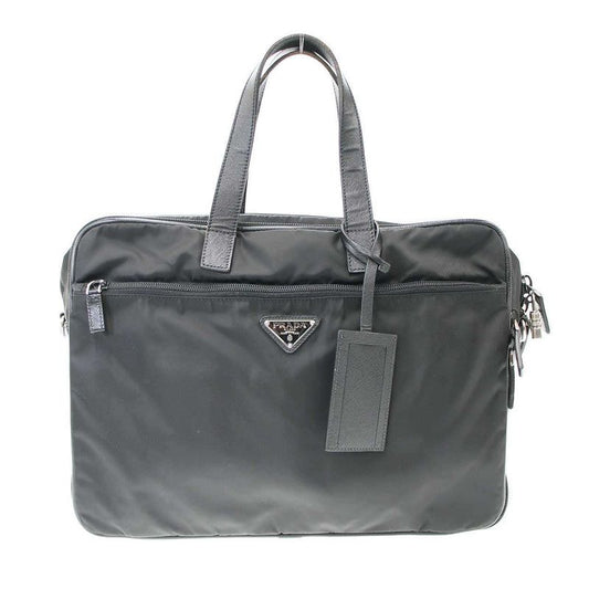 Prada V407 S Nylon Briefcase Black