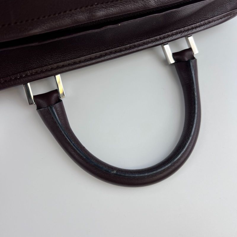 Loewe Anagram Amazona 28 Handbag Brown Leather Vintage Women's