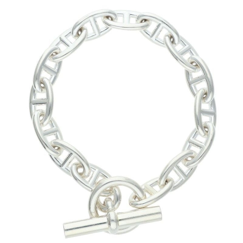 Hermes Chaine D'ancre GM Silver Bracelet