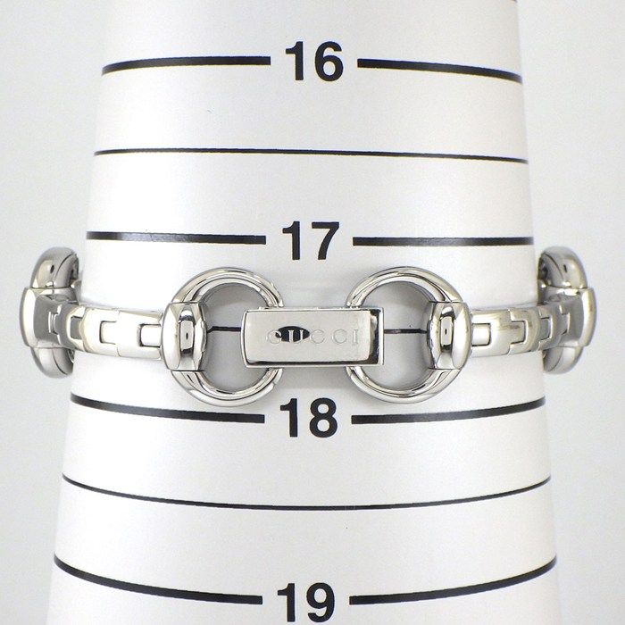 Gucci Watch Signoria 1163/ya116307 Horsebit Motif Diamond Bezel Square White