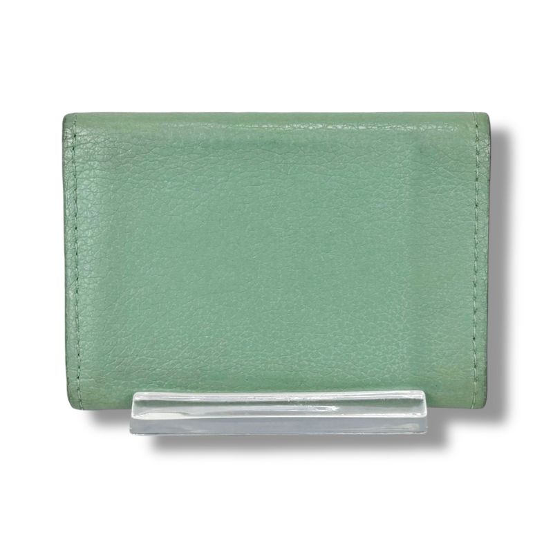 Louis Vuitton Portefeuille Lock Me Trifold Wallet Mini Wallet Light Green
