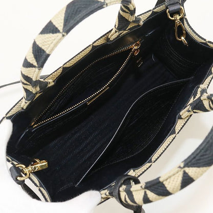 Prada 2WAY 1ba354 Tote Bag Canvas Scuff Deuce